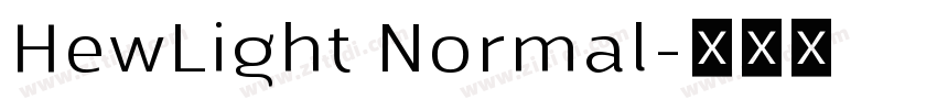 HewLight Normal字体转换